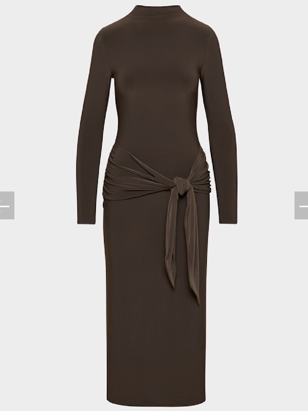 Wilfred Aritzia Conjure Dress, Rich Mocha Brown